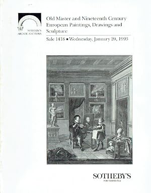 Sothebys January 1993 Old Master & 19th C European Paintings, Drawings & Sculptu