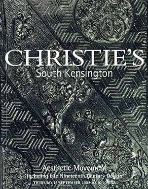 Christies September 2002 Aesthetic Movement Inc. Late 19th Century Design