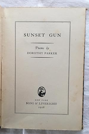 Sunset Guns. Poems