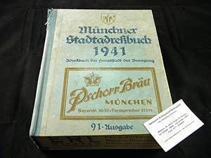 MÜNCHNER STADTADRESSBUCH 1941.- Adreßbuch der Hauptstadt der Bewegung München mit Umgebung. Volls...