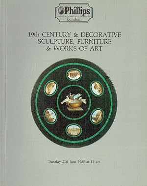 Phillips June 1988 19th Century & Decorative Sculpture, Furniture and Works of A