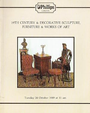 Phillips October 1989 19th Century & Decorative Sculpture, Furniture and Works o