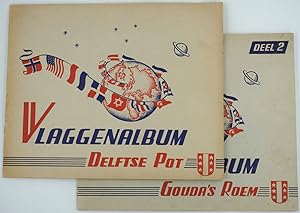 Vlaggenalbum Delftse Pot and Gouda's Roem: Flag Album of the Whole World, Parts 1 and 2