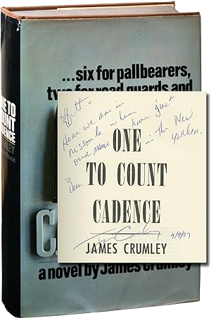 One to Count Cadence (First Edition, inscribed to author Chris Offutt)