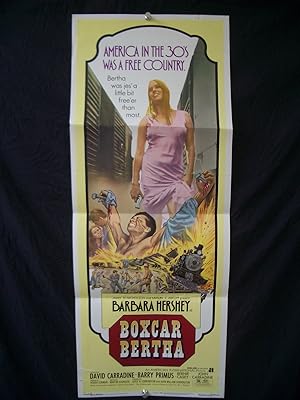BOXCAR BERTHA-INSERT POSTER '72-MARTIN SCORSESE-HERSHEY VG