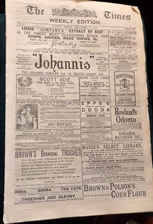 The Times Weekly Edition. No 830. November 25th 1892