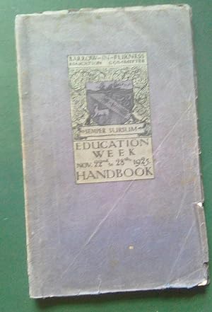Education Week Novemmber 22nd to 28th, 1925