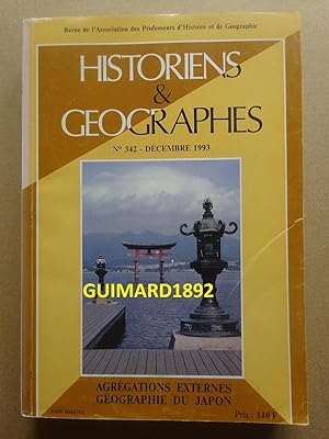 Historiens et géographes n°342 décembre 2002 Géographie du Japon