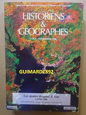 Historiens et géographes n°355 novembre 1996 Les quatre dragons d'Asie