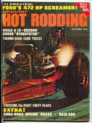 Popular Hot Rodding September 1970- Chevy Heads- Ford 472 HP