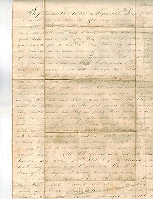 1855 and 1856 ALS from California to his brother in Naperville, Illinois