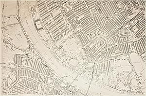 Ordnance Survey Large Scale Map of the Region around parts of Fulham and Putney: Edition of 1916