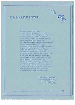 For Mark Kritzer