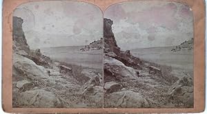 STEREOSCOPIC VIEW, PIKE'S PEAK, 14,336 FEET HIGH: Looking through Templeton's Gap, 16 Miles, Air ...