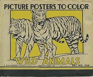 Picture Posters to Color - Wild Animals. (Set No. 539)