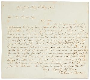 Autograph Letter Signed ("Perkins & Brown")