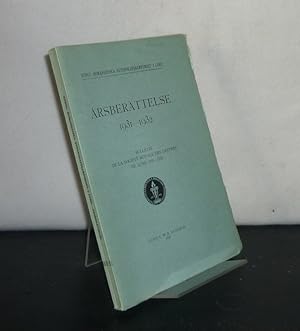 Arsberättelse 1931 - 1932. Bulletin de la Societe Royale des Lettres de Lund 1931 - 1932. (Kungl....