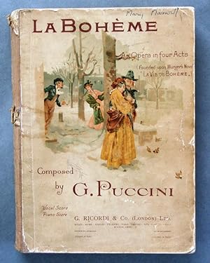 La Boheme. An Opera in Four Acts