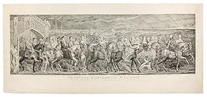 Chaucers Canterbury Pilgrims. Painted in Fresco by William Blake & by him Engraved & Published Oc...