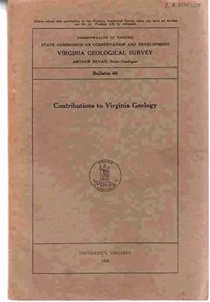 Contributions to Virginia Geology
