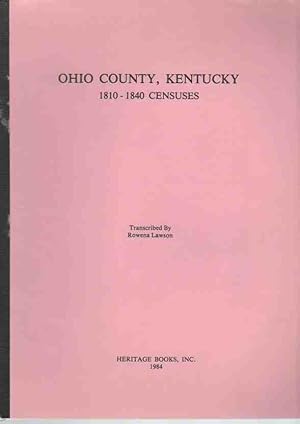 Ohio County, Kentucky 1810-1840 Censuses