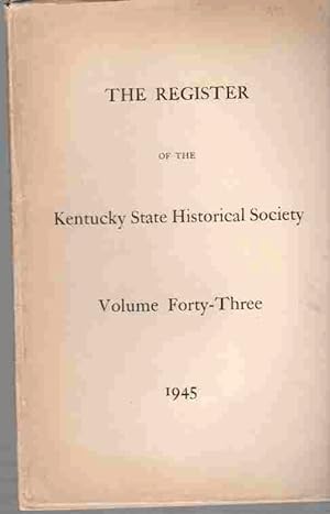 The Register of the Kentucky Historical Society, Index 1945