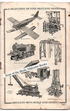Meccano Hornby Catalogue 1930s