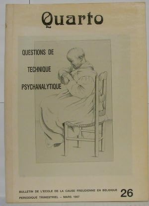 Quarto n°26 Questions de technique psychanalytique