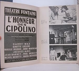 L'Avant Scène - Théâtre - N°530 L'Honneur des Cipolino de Jean-Jacques Bricaire et Maurice Lasayg...