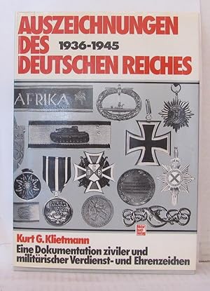 Auszeichnungen des Deutschen Reiches 1936 - 1945