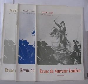 Revue du souvenir Vendéen Année 1969 3 numéros manque décembre