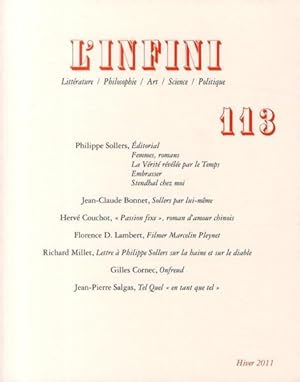 revue l'infini N.113