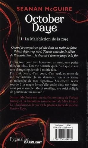 october daye Tome 1 ; la malédiction de la rose