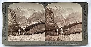 [Mountaineering Interest] Underwood & Underwood Stereograph View, The Breithorn (12,400 feet) and...