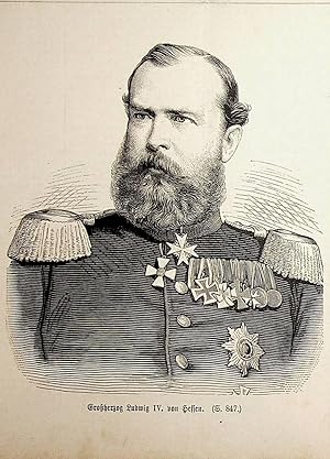 HESSEN, Ludwig IV. (Hessen-Darmstadt) Großherzog von Hessen und bei Rhein (1837-1892)