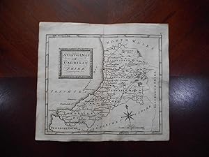 A Correct Map of Cardiganshire ORIGINAL 1748 Map of Cardiganshire, Wales.