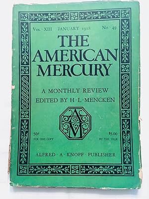 The American Mercury - A Monthly Review - No. 49 [VINTAGE 1928 FIRST EDITION]