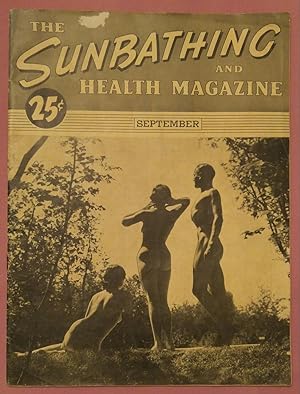 The Sunbathing and Health Magazine. Semptember, 1944 (with a folded, 8.5 x 11" original pencil dr...