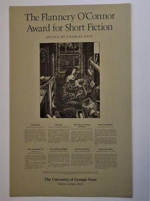 Poster for The Flannery O'Connor Award for Short Fiction