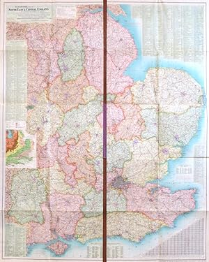 Richardson's Map of South East & Central England. Comprising the Counties of Derby, Nottingham, L...