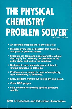 Physical Chemistry Problem Solver (Problem Solvers Solution Guides)