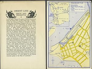 Orient Line, Perth and Fremantle handbill & 2 city plans