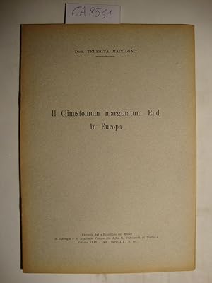 Il Clinostomum marginatum Rud. in Europa