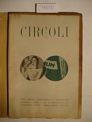 Circoli - Anno VIII - n. 1 Gennaio XVII (1939)