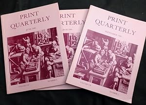 Print Quarterly Volume VII No's 1/2/3 (3 issues)
