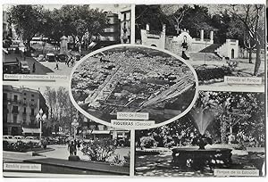 Figueras. Gerona Nº.-41 . vista de pajaro,Rambla y Monumento a Monturiol 1959