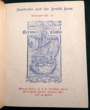 Catalogue No 491. 1927. Australia and The South Seas.