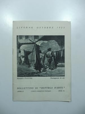 Bollettino di Bottega d'Arte, Livorno, num. 16, ottobre 1923. Mario Puccini