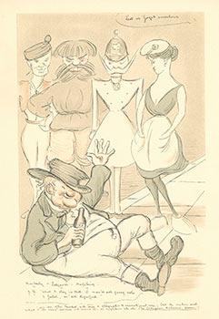 Cartoons by Max Beerbohm. The Second Childhood of John Bull. First edition