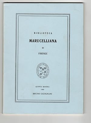 Biblioteca Marucelliana di Firenze. Quinta Mostra. Bruno Cicognani